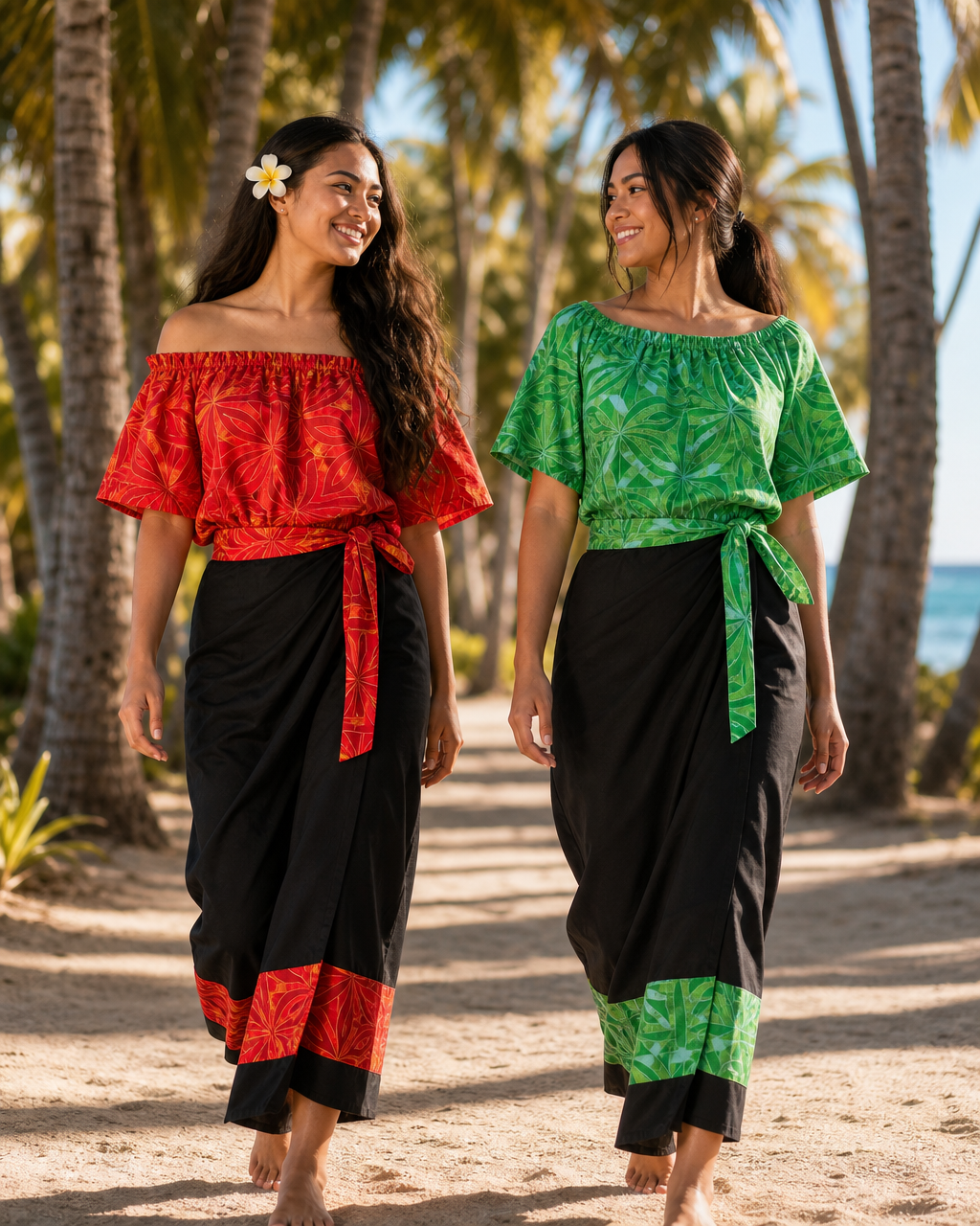 Red and green puletaha